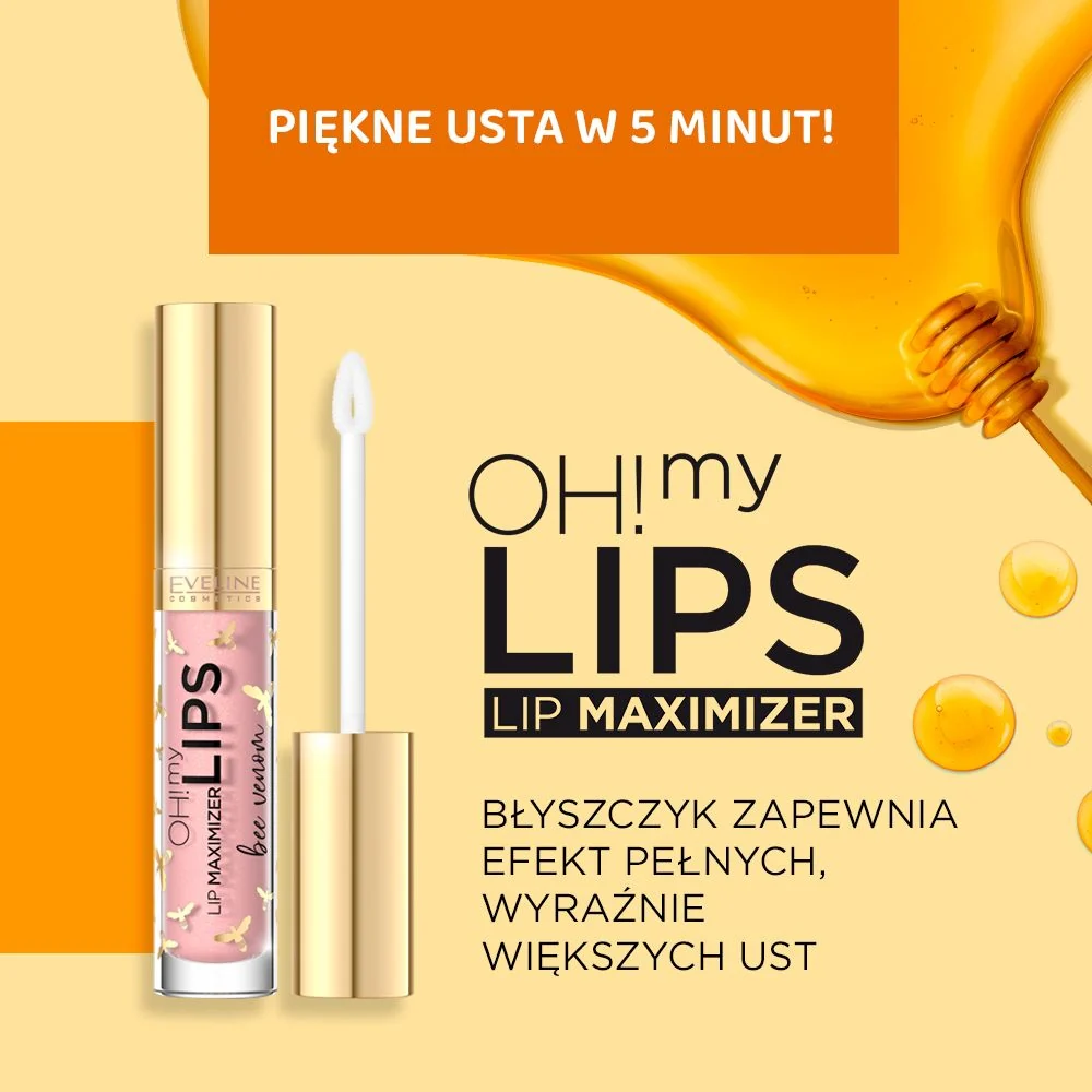 Błyszczyk powiększający usta z kwasem hialuronowym jadem pszczelim - Image 3