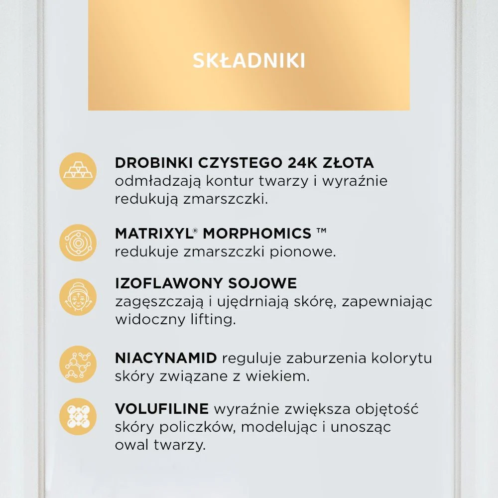 Gold exclusive 80+ luksusowy odbudowujący krem-serum z 24k złotem - Image 5