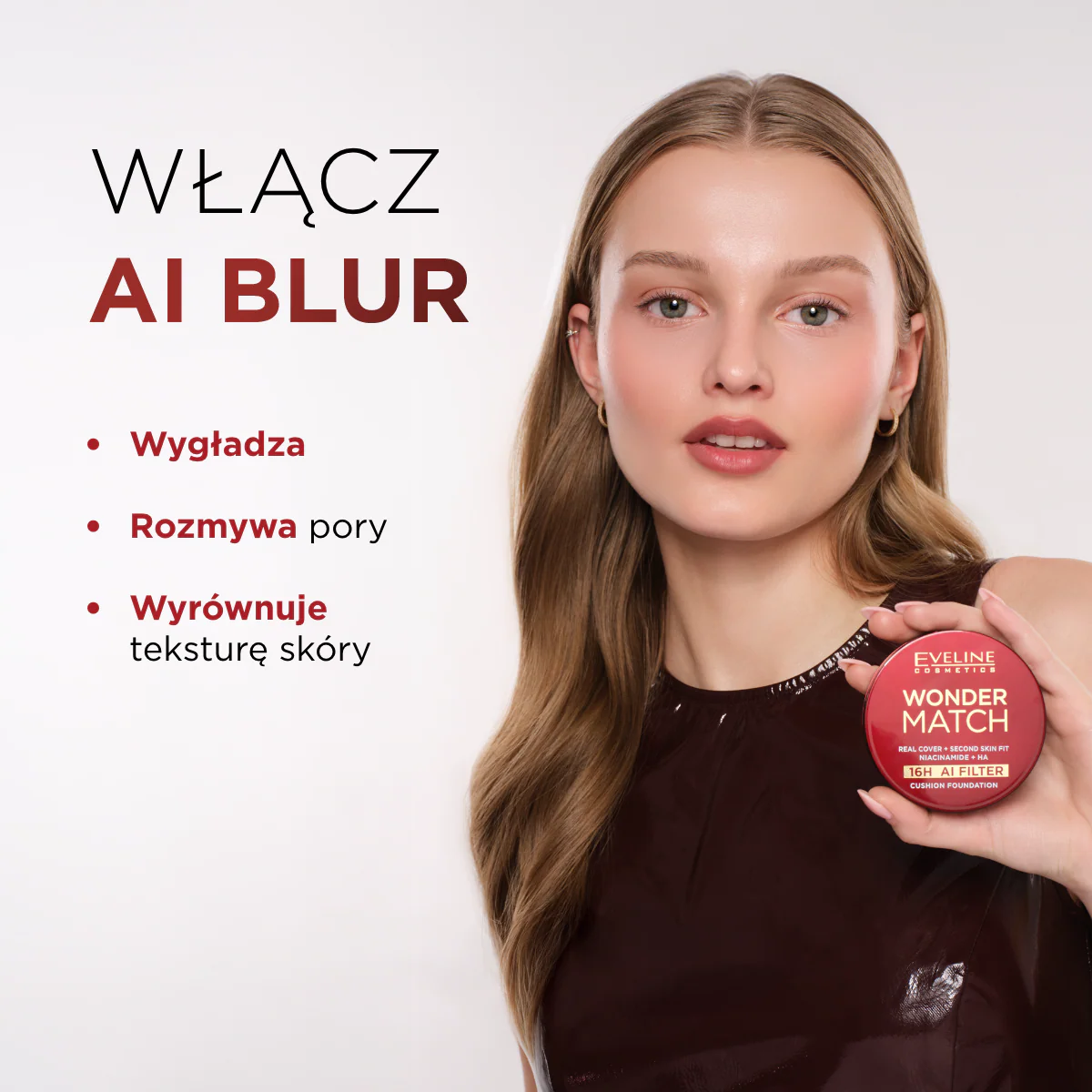Kryjący podkład cushion z niacynamidem i kwasem hialuronowym - Image 4