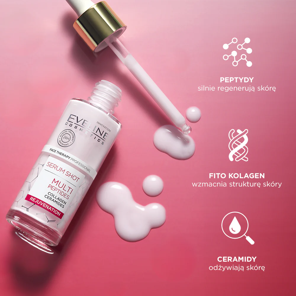 Serum Shot Kuracja z multipeptydami na twarz, szyję i dekolt - Image 6