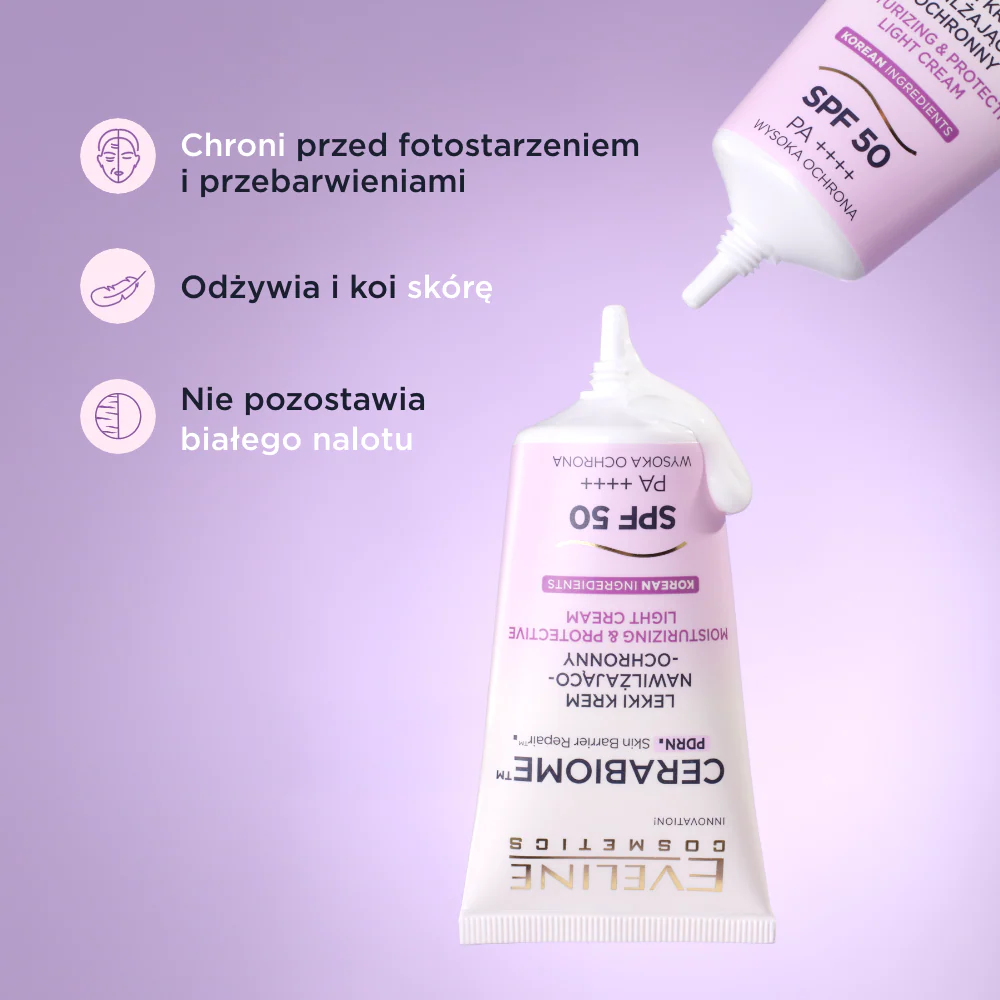 Lekki krem nawilżajaco-ochronny SPF 50 PA++++ - Image 3