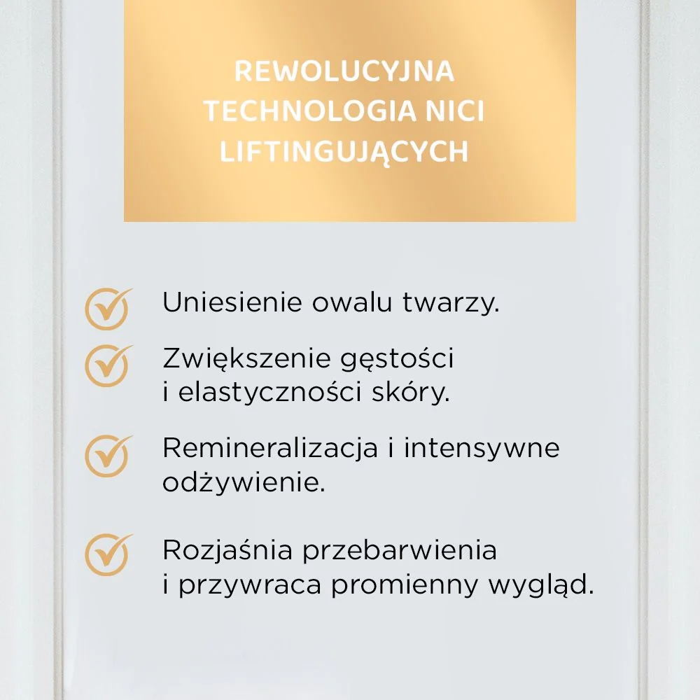 Luksusowy odmładzający krem-serum z 24k złotem 60+ - Image 3