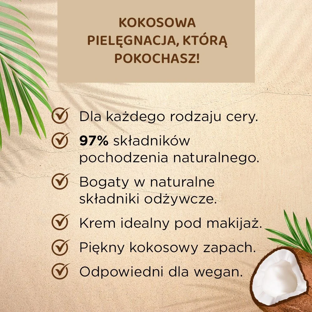 Multi-nawilżający kokosowy krem do twarzy - Image 3