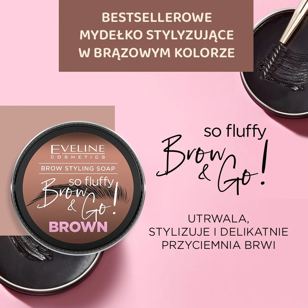 Mydło do stylizacji brwi, brązowe - Image 2