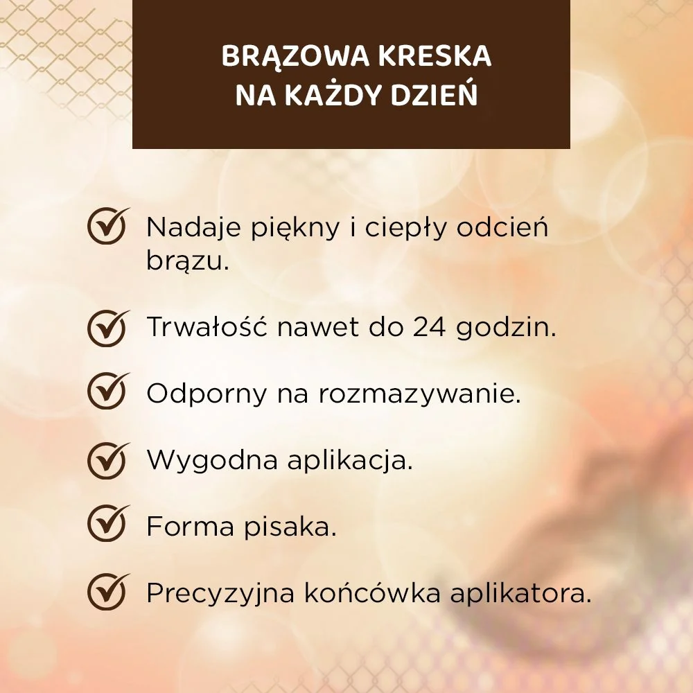 Precyzyjny eyeliner w pisaku, brązowy - Image 3