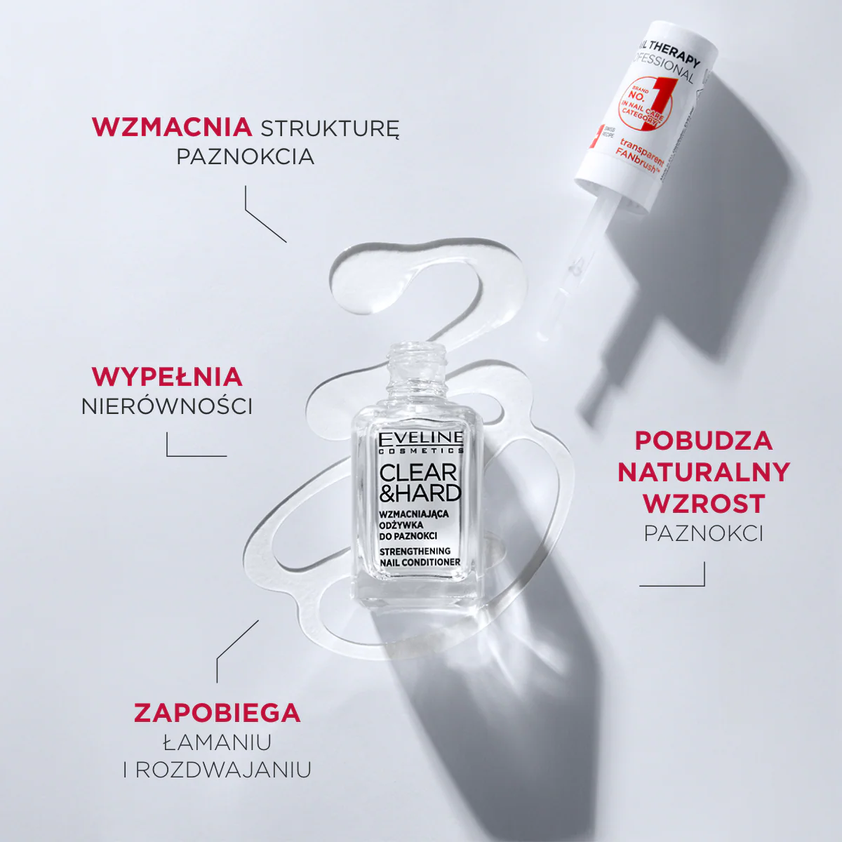 Wzmacniająca odżywka do paznokci Clear&Hard - Image 3
