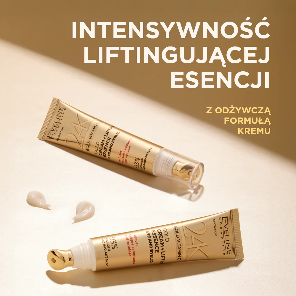 Złoty krem + esencja liftingujące pod oczy i na powieki - Image 2
